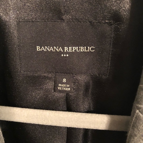 Gray and White Pinstripe Blazer - Picture 4 of 7